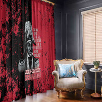 Jean-Jacques Dessalines Afro Haiti Window Curtain Emperor Of First Empire Grunge Style - Wonder Print Shop