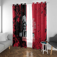 Jean-Jacques Dessalines Afro Haiti Window Curtain Emperor Of First Empire Grunge Style - Wonder Print Shop