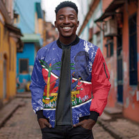 Republic of Haiti 1806-1820 Sleeve Zip Bomber Jacket Alexandre Petion With Coat Of Arms - Wonder Print Shop