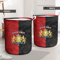 Kingdom of Haiti Laundry Basket Sans-Souci Palace Flag Style - Wonder Print Shop