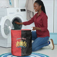 Kingdom of Haiti Laundry Basket Sans-Souci Palace Flag Style - Wonder Print Shop