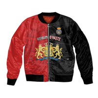 Personalized Kingdom of Haiti Bomber Jacket Sans-Souci Palace Flag Style - Wonder Print Shop