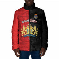 Personalized Kingdom of Haiti Padded Jacket Sans-Souci Palace Flag Style - Wonder Print Shop