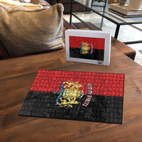 Kingdom of Haiti Puzzle Sans-Souci Palace Flag Style - Wonder Print Shop