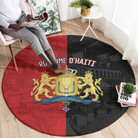 Kingdom of Haiti Round Carpet Sans-Souci Palace Flag Style - Wonder Print Shop