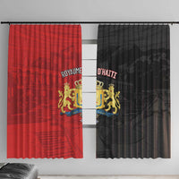 Kingdom of Haiti Window Curtain Sans-Souci Palace Flag Style - Wonder Print Shop