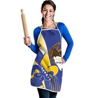Bosnia and Herzegovina Independence Day Apron Zlatni Ljiljan Map With Eagle Proud