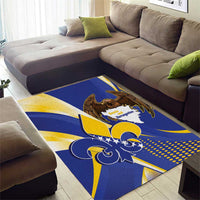 Bosnia and Herzegovina Independence Day Area Rug Zlatni Ljiljan Map With Eagle Proud