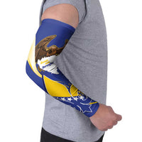 Bosnia and Herzegovina Independence Day Arm Sleeves Zlatni Ljiljan Map With Eagle Proud