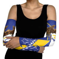 Bosnia and Herzegovina Independence Day Arm Sleeves Zlatni Ljiljan Map With Eagle Proud