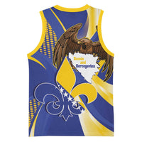 Bosnia and Herzegovina Independence Day Basketball Jersey Zlatni Ljiljan Map With Eagle Proud