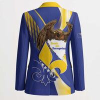 Bosnia and Herzegovina Independence Day Blazer Zlatni Ljiljan Map With Eagle Proud