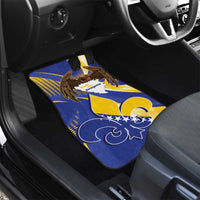 Bosnia and Herzegovina Independence Day Car Mats Zlatni Ljiljan Map With Eagle Proud