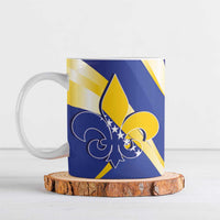 Bosnia and Herzegovina Independence Day Ceramic Mug Zlatni Ljiljan Map With Eagle Proud