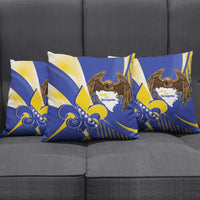 Bosnia and Herzegovina Independence Day Pillow Cover Zlatni Ljiljan Map With Eagle Proud