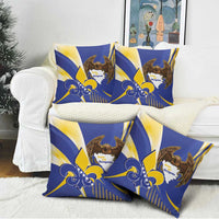 Bosnia and Herzegovina Independence Day Pillow Cover Zlatni Ljiljan Map With Eagle Proud