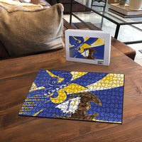 Bosnia and Herzegovina Independence Day Puzzle Zlatni Ljiljan Map With Eagle Proud