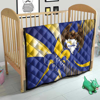 Bosnia and Herzegovina Independence Day Quilt Zlatni Ljiljan Map With Eagle Proud