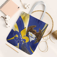 Bosnia and Herzegovina Independence Day Tote Bag Zlatni Ljiljan Map With Eagle Proud