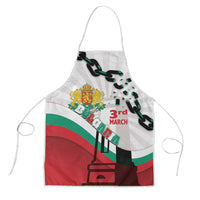 Bulgaria Liberation Day Apron Happy 3rd March Shipka Monument Curve Flag