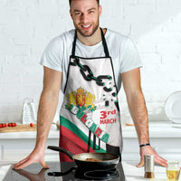 Bulgaria Liberation Day Apron Happy 3rd March Shipka Monument Curve Flag
