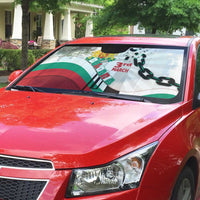 Bulgaria Liberation Day Auto Sun Shade Happy 3rd March Shipka Monument Curve Flag