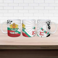 Personalized Bulgaria Liberation Day Ceramic Mug Happy 3rd March Shipka Monument Curve Flag