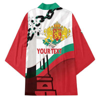 Personalized Bulgaria Liberation Day Kimono Happy 3rd March Shipka Monument Curve Flag