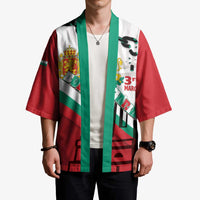 Personalized Bulgaria Liberation Day Kimono Happy 3rd March Shipka Monument Curve Flag