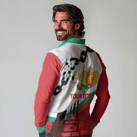 Personalized Bulgaria Liberation Day Long Sleeve Polo Shirt Happy 3rd March Shipka Monument Curve Flag