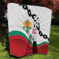 Bulgaria Liberation Day Quilt Happy 3rd March Shipka Monument Curve Flag