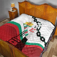 Bulgaria Liberation Day Quilt Happy 3rd March Shipka Monument Curve Flag