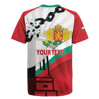 Personalized Bulgaria Liberation Day Rugby Jersey Happy 3rd March Shipka Monument Curve Flag