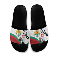 Bulgaria Liberation Day Slide Sandals Happy 3rd March Shipka Monument Curve Flag
