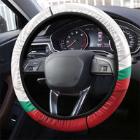 Bulgaria Liberation Day Steering Wheel Cover Happy 3rd March Shipka Monument Curve Flag