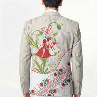 Baba Marta Bulgaria Blazer Martenitsa Snowdrop Shevitsa Folk Pattern