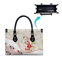 Baba Marta Bulgaria Leather Bag Martenitsa Snowdrop Shevitsa Folk Pattern