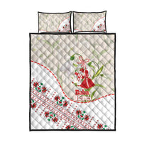 Baba Marta Bulgaria Quilt Bed Set Martenitsa Snowdrop Shevitsa Folk Pattern
