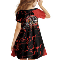 Canada National Aboriginal Day Kid Short Sleeve Dress Indigenous Peoples Inuksuit With Dreamcatcher - Wonder Print Shop