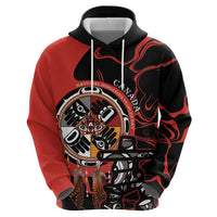 Canada National Aboriginal Day Zip Hoodie Indigenous Peoples Inuksuit With Dreamcatcher - Wonder Print Shop