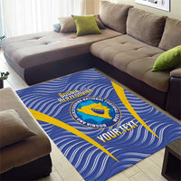 Custom Bosnia and Herzegovina Football Area Rug Come On Zmajevi