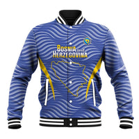 Custom Bosnia and Herzegovina Football Baseball Jacket Come On Zmajevi