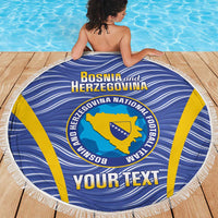 Custom Bosnia and Herzegovina Football Beach Blanket Come On Zmajevi