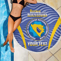 Custom Bosnia and Herzegovina Football Beach Blanket Come On Zmajevi