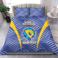 Custom Bosnia and Herzegovina Football Bedding Set Come On Zmajevi