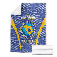 Custom Bosnia and Herzegovina Football Blanket Come On Zmajevi
