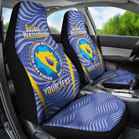 Custom Bosnia and Herzegovina Football Car Seat Cover Come On Zmajevi