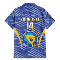 Custom Bosnia and Herzegovina Football Family Matching Mermaid Dress and Hawaiian Shirt Come On Zmajevi