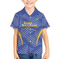 Custom Bosnia and Herzegovina Football Family Matching Puletasi and Hawaiian Shirt Come On Zmajevi