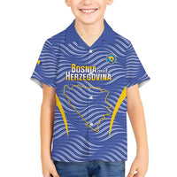 Custom Bosnia and Herzegovina Football Hawaiian Shirt Come On Zmajevi